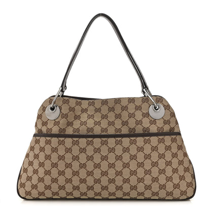 Gucci Monogram Medium Eclipse Shoulder Bag Dark Brown 1 of 9