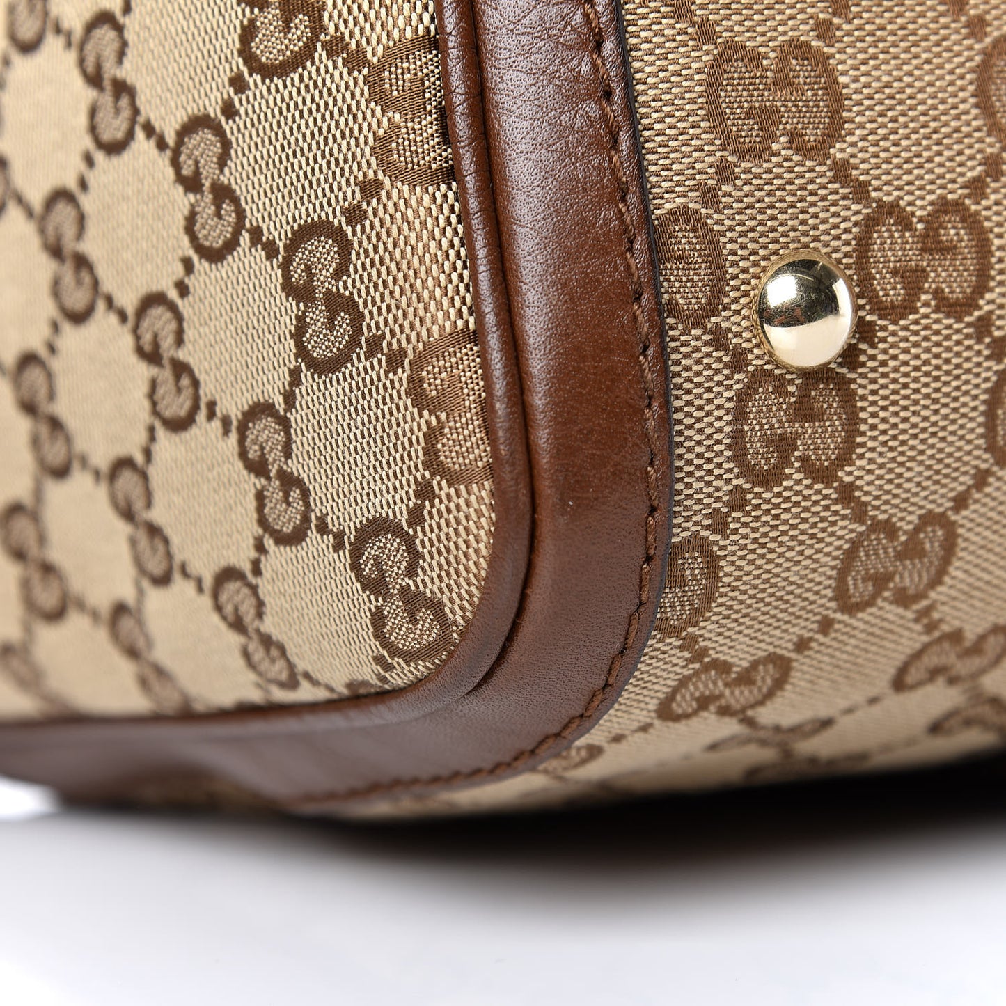 Monogram Web Medium Boston Dark Brown