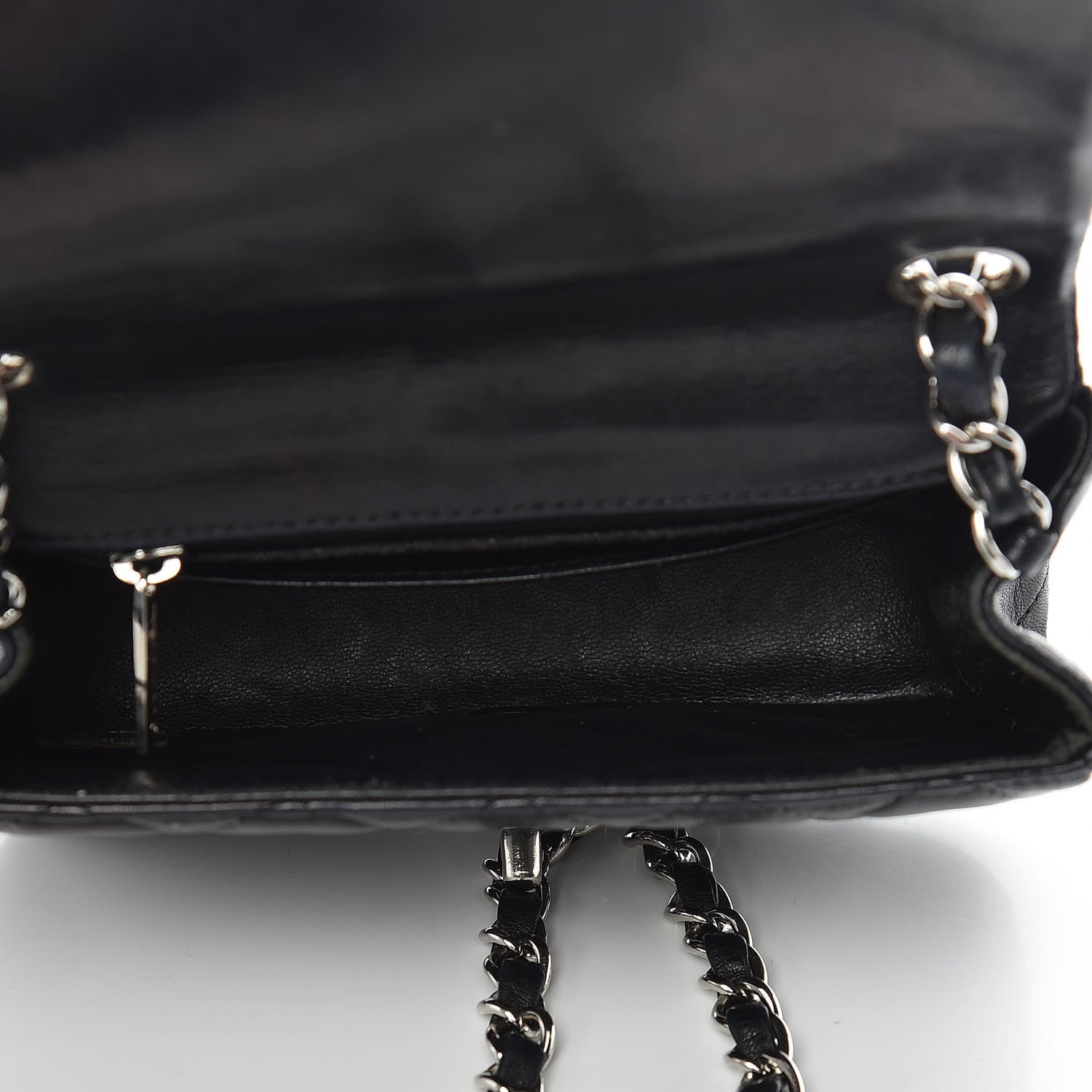Chanel Lambskin Quilted Mini Square Flap Black 5 of 16