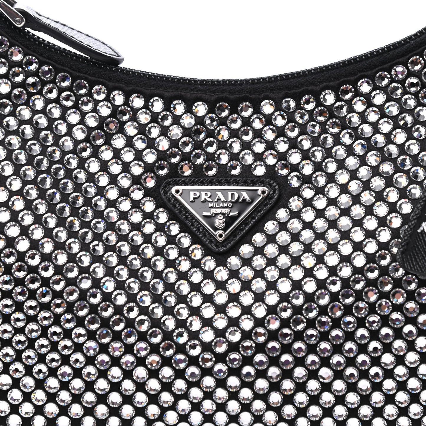 Satin Crystal Mini Re-Edition 2000 Bag Cristal