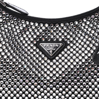 Prada Satin Crystal Mini Re-Edition 2000 Bag Cristal 9 of 10