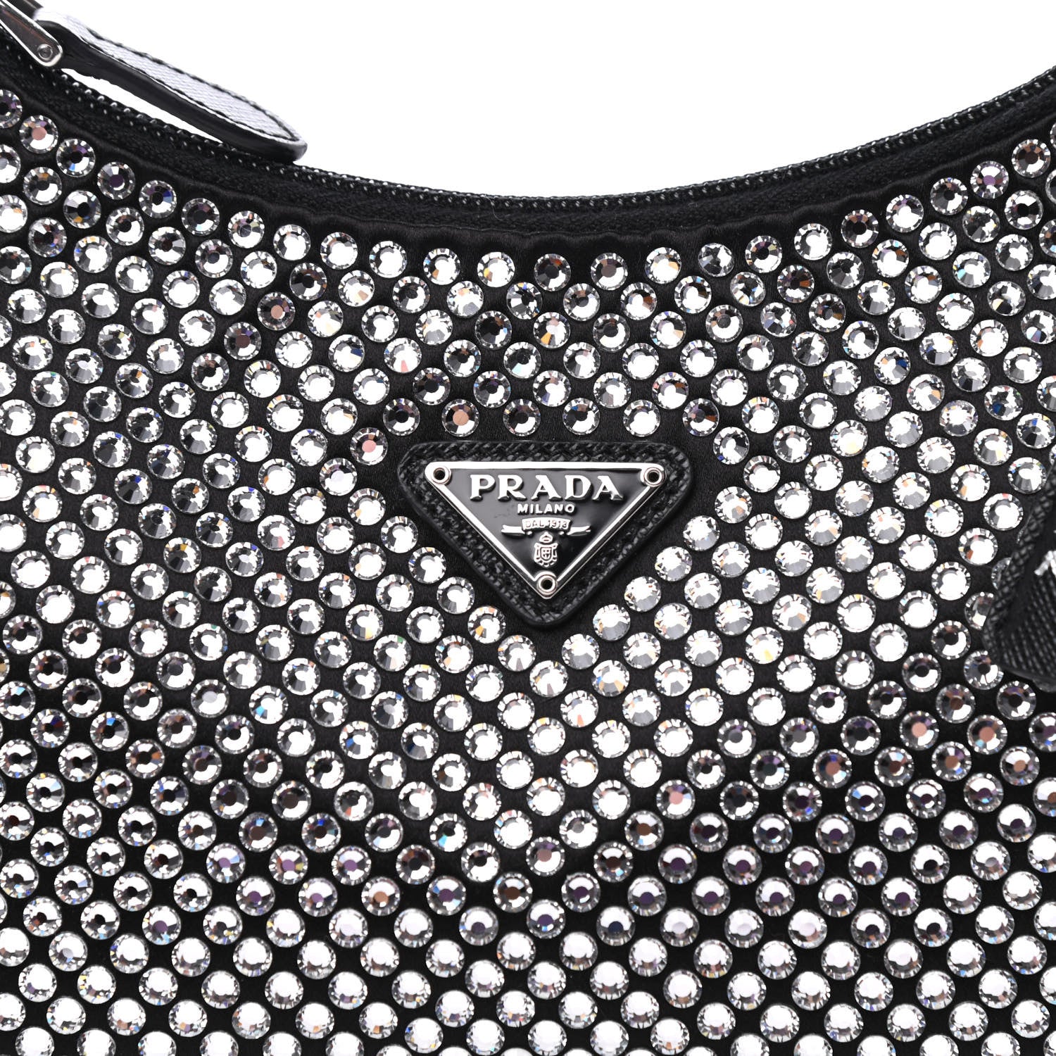 Prada Satin Crystal Mini Re-Edition 2000 Bag Cristal 7 of 11