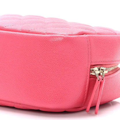 Chanel Caviar Quilted Medium Curvy Pouch Cosmetic Case Pink 9 of 9