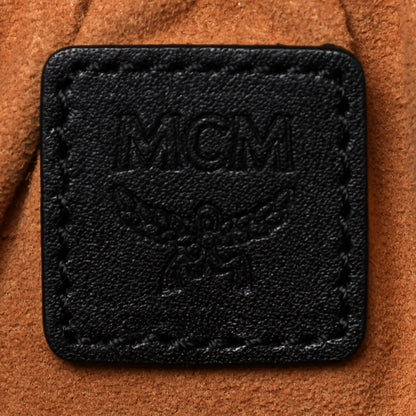 MCM Visetos Vanity Case Cognac Black 6 of 12