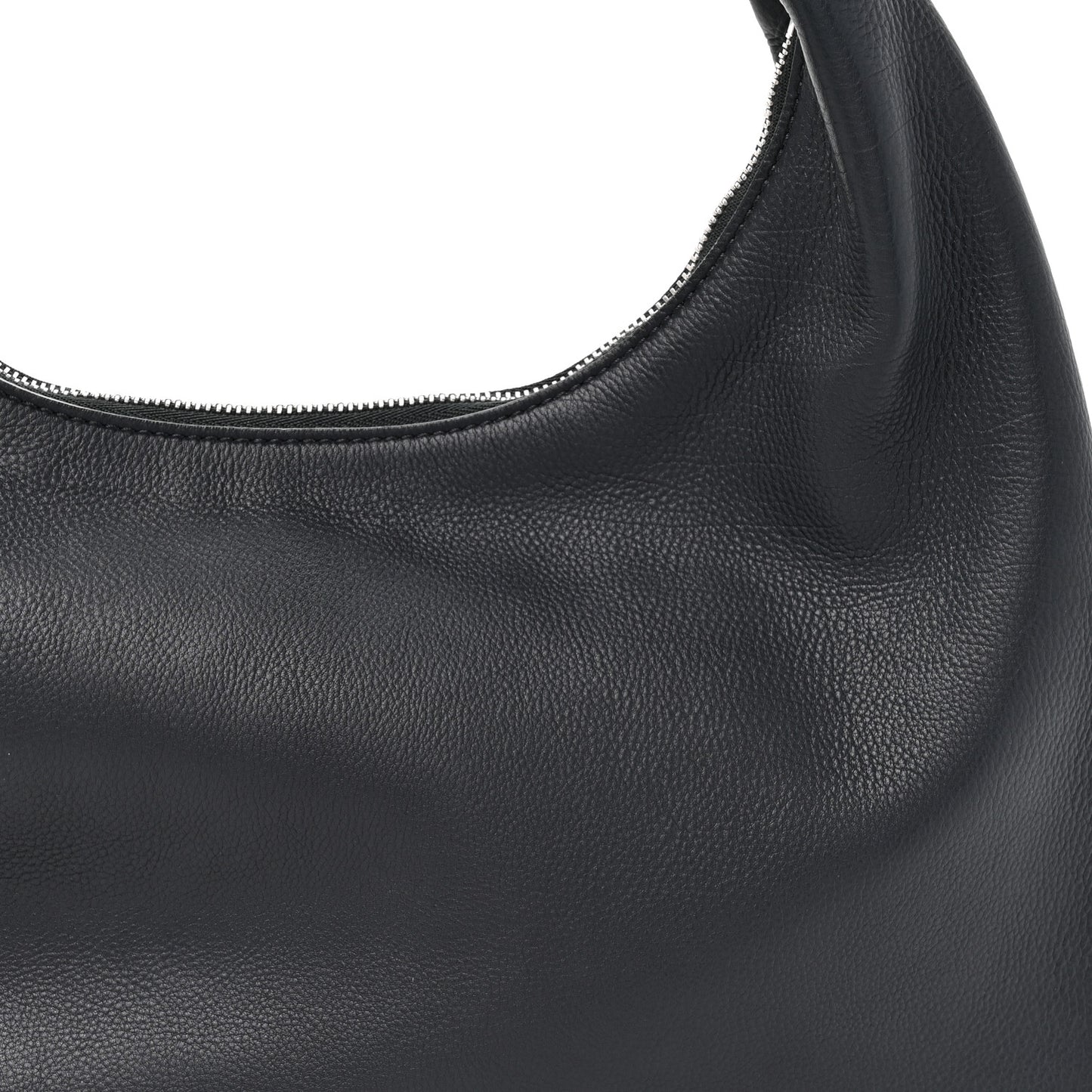 Grained Calfskin Small Everyday Shoulder Bag Midnight
