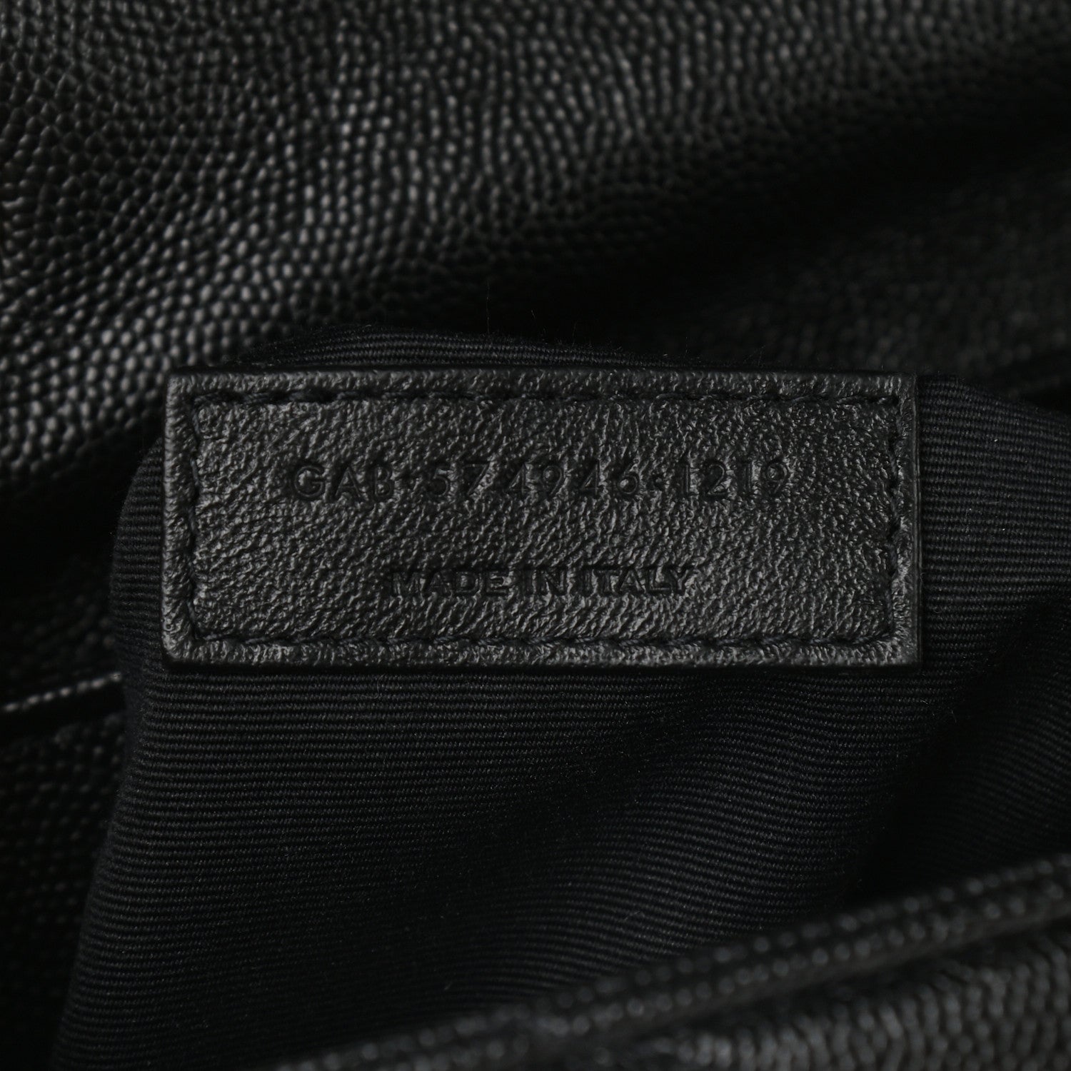 Saint Laurent Grain de Poudre Calfskin Y Quilted Monogram Medium Loulou Chain Satchel Black 7 of 9