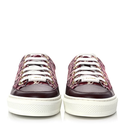 Louis Vuitton Jacquard Since 1854 Stellar Sneakers 35.5 Bordeaux 2 of 8