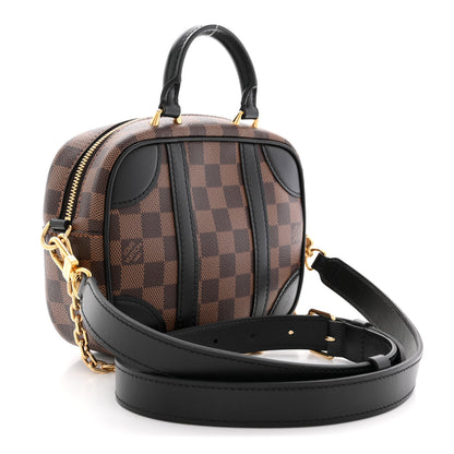 Louis Vuitton Damier Ebene Valisette Souple BB Black 3 of 9