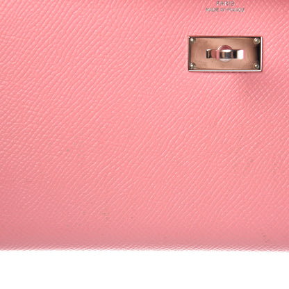Hermes Epsom Kelly Longue Wallet Rose Confetti 24 of 35