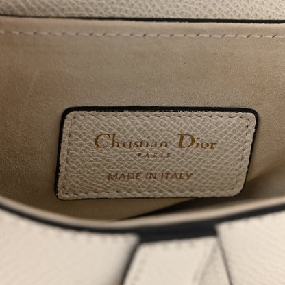 Christian Dior Grained Calfskin Mini Saddle Bag White 6 of 10