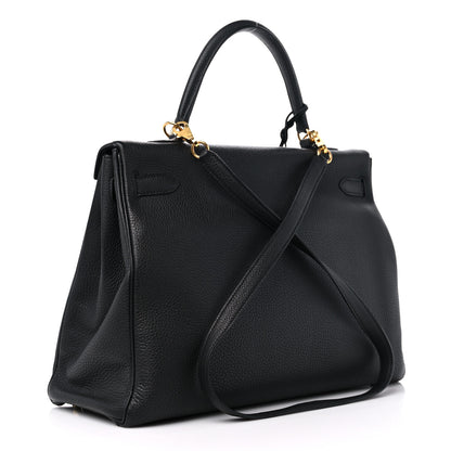 Hermes Togo Kelly Retourne 35 Black 3 of 16