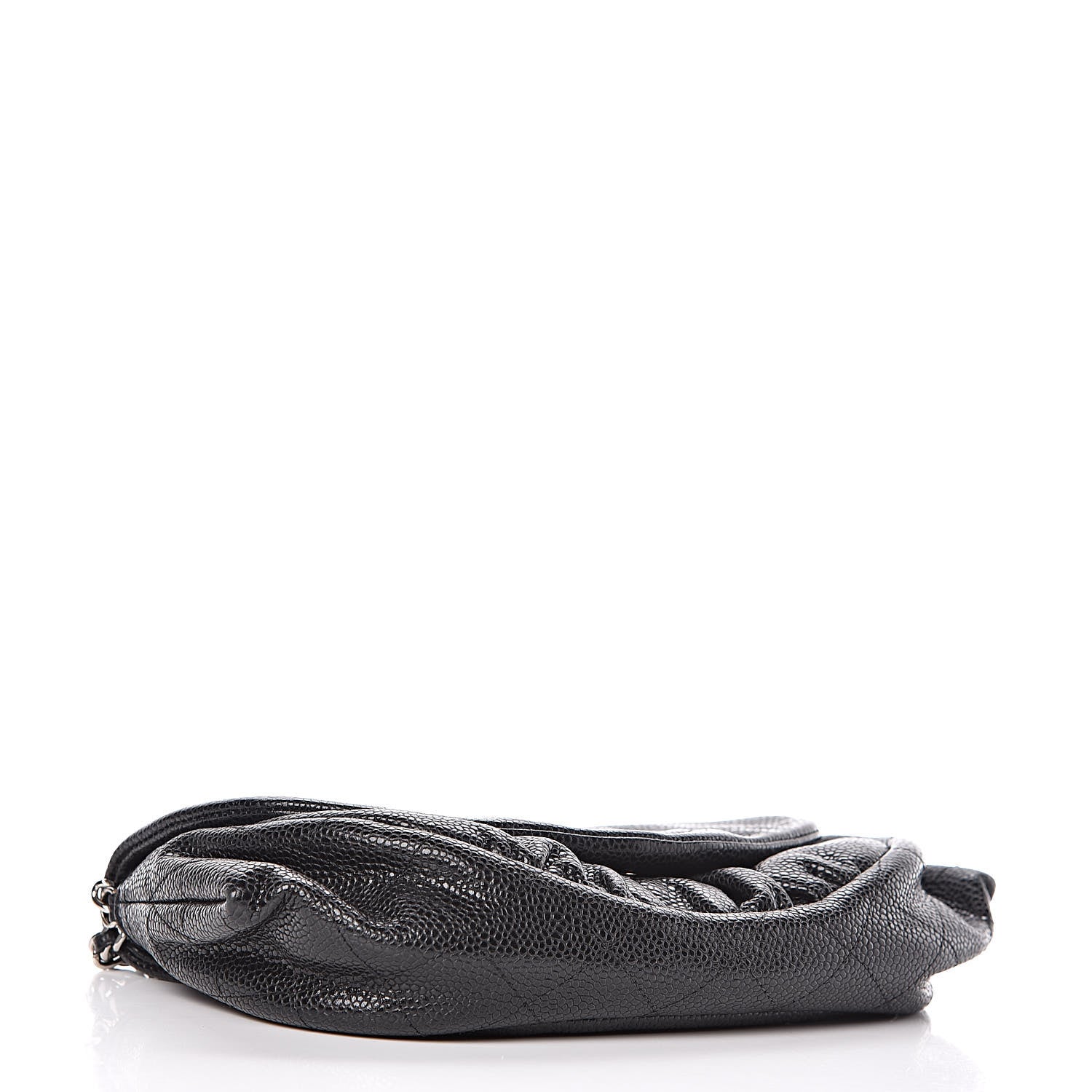 Chanel Caviar Half Moon Wallet On Chain WOC Black 4 of 11