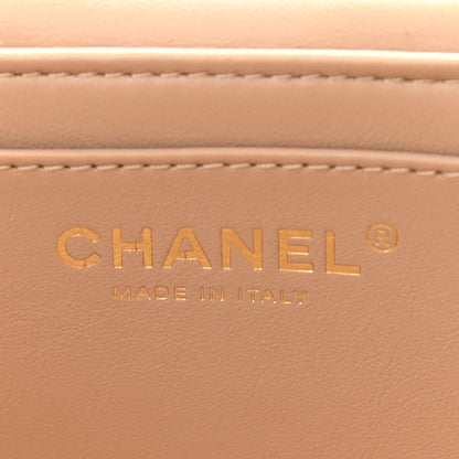 Chanel Lambskin Quilted Trendy Vanity Case Beige 6 of 16