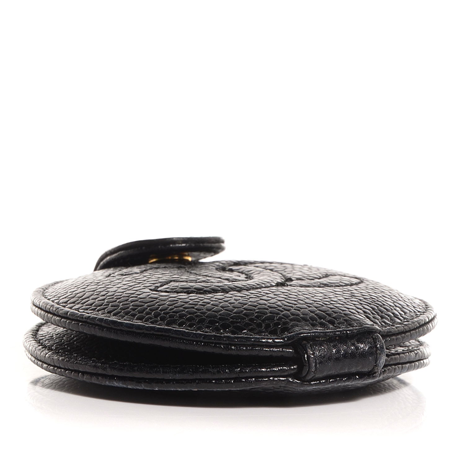 Chanel Caviar CC Round Mirror Black 4 of 7