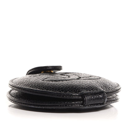 Chanel Caviar CC Round Mirror Black 4 of 7