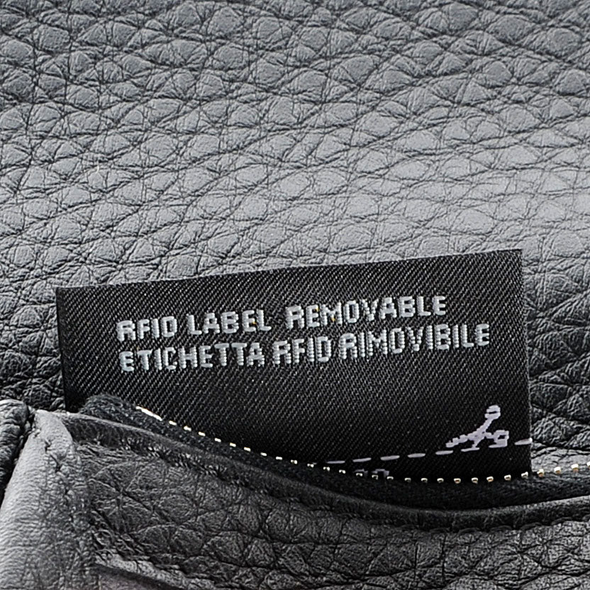 Cuoio Romano Selleria Peekaboo Continental Wallet Black