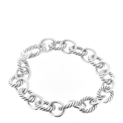 David Yurman Sterling Silver 10mm Medium Oval Link Bracelet 1 of 7