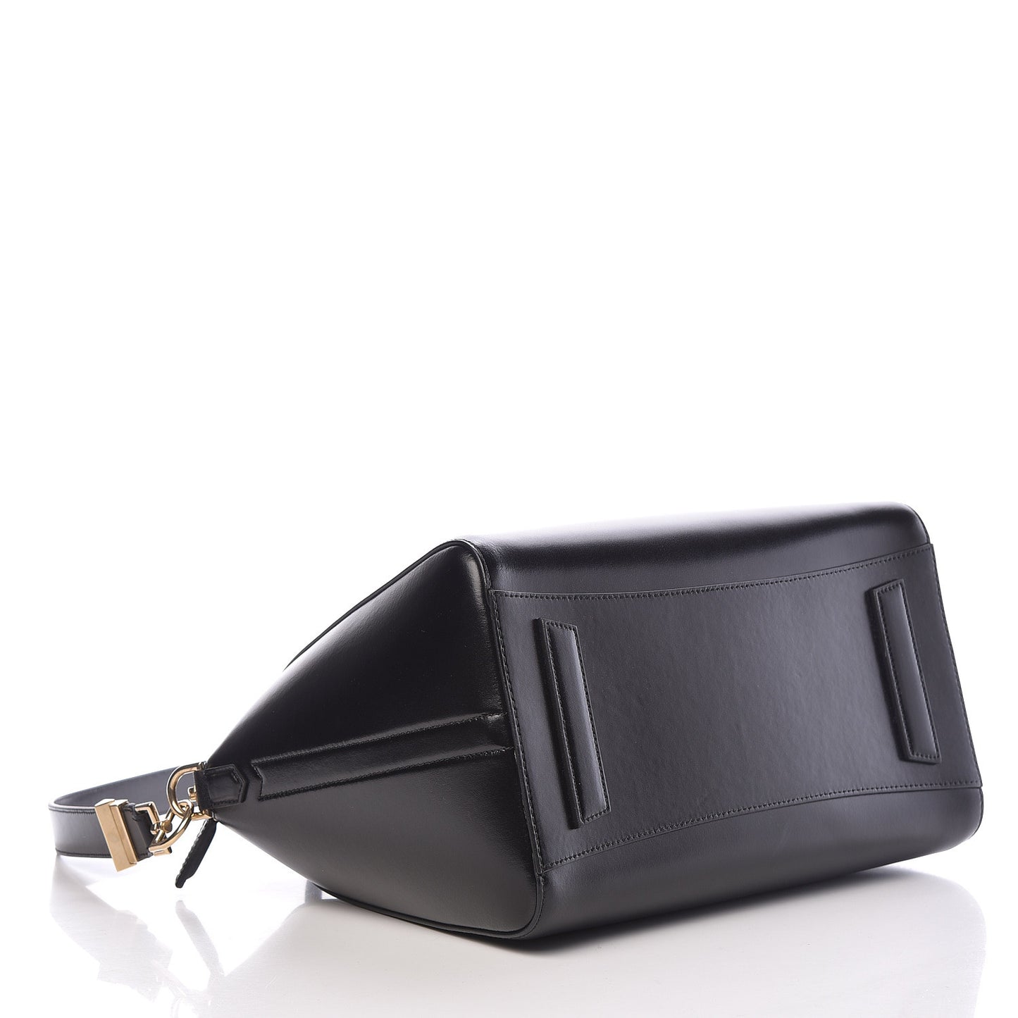 Shiny Lord Calfskin Medium Antigona Black