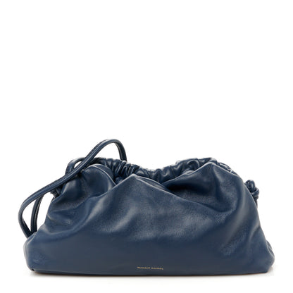 Mansur Gavriel Lambskin Mini Cloud Clutch  Blue 1 of 10