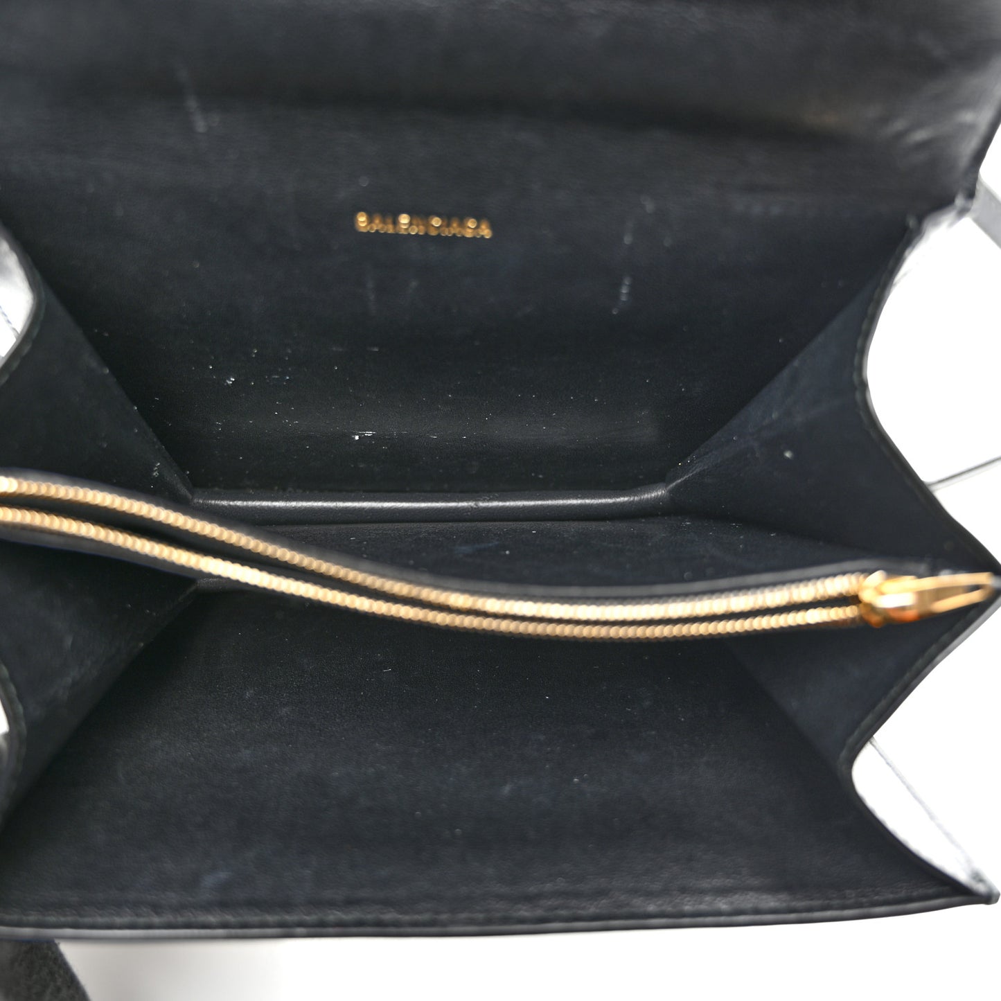 Box Calfskin S Sharp Chain Shoulder Bag Black