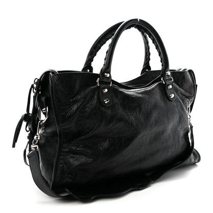 Balenciaga Agneau Classic Silver Hardware City Black 3 of 11