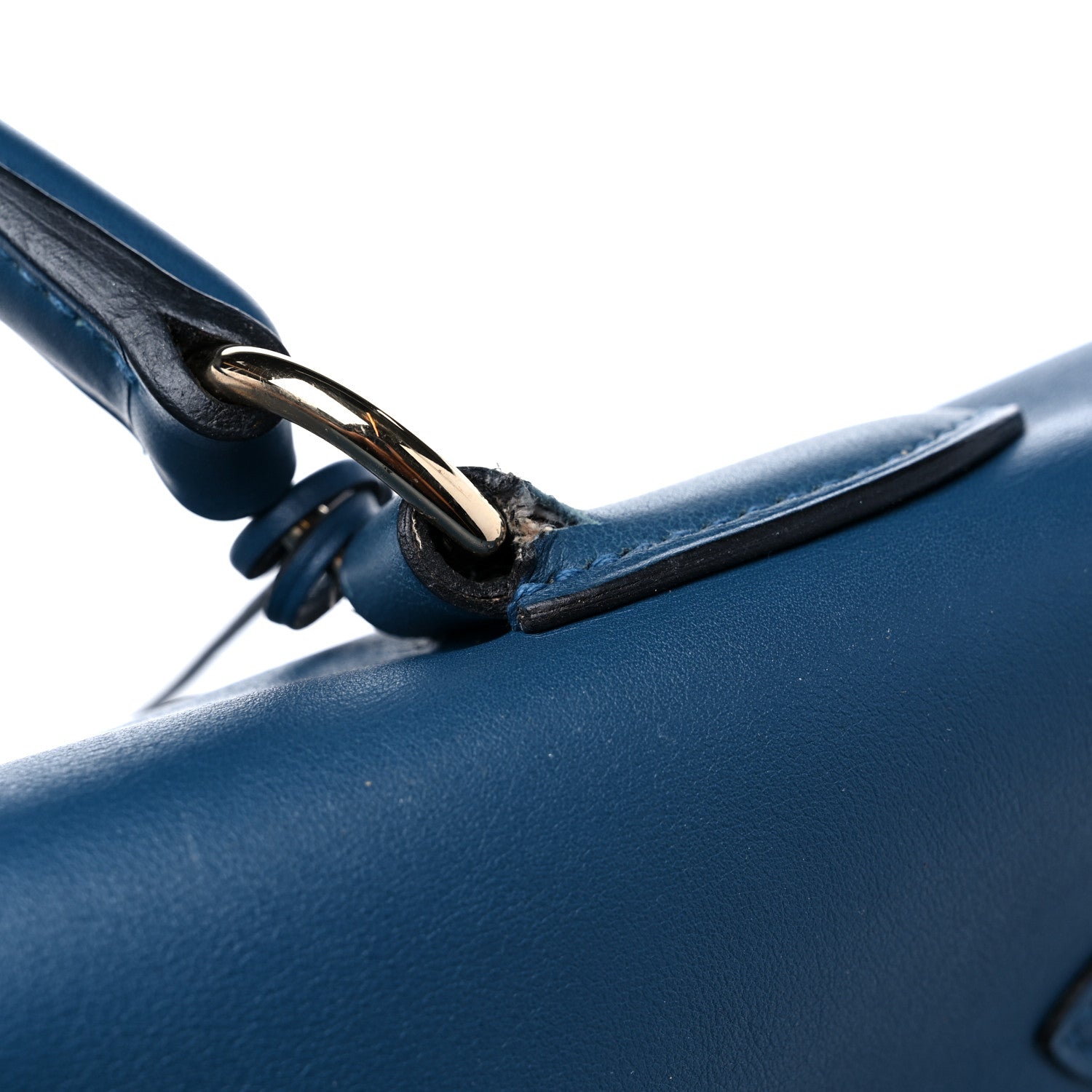 Hermes Veau Sikkim Kelly Relax 50 Bleu Thalassa 14 of 17