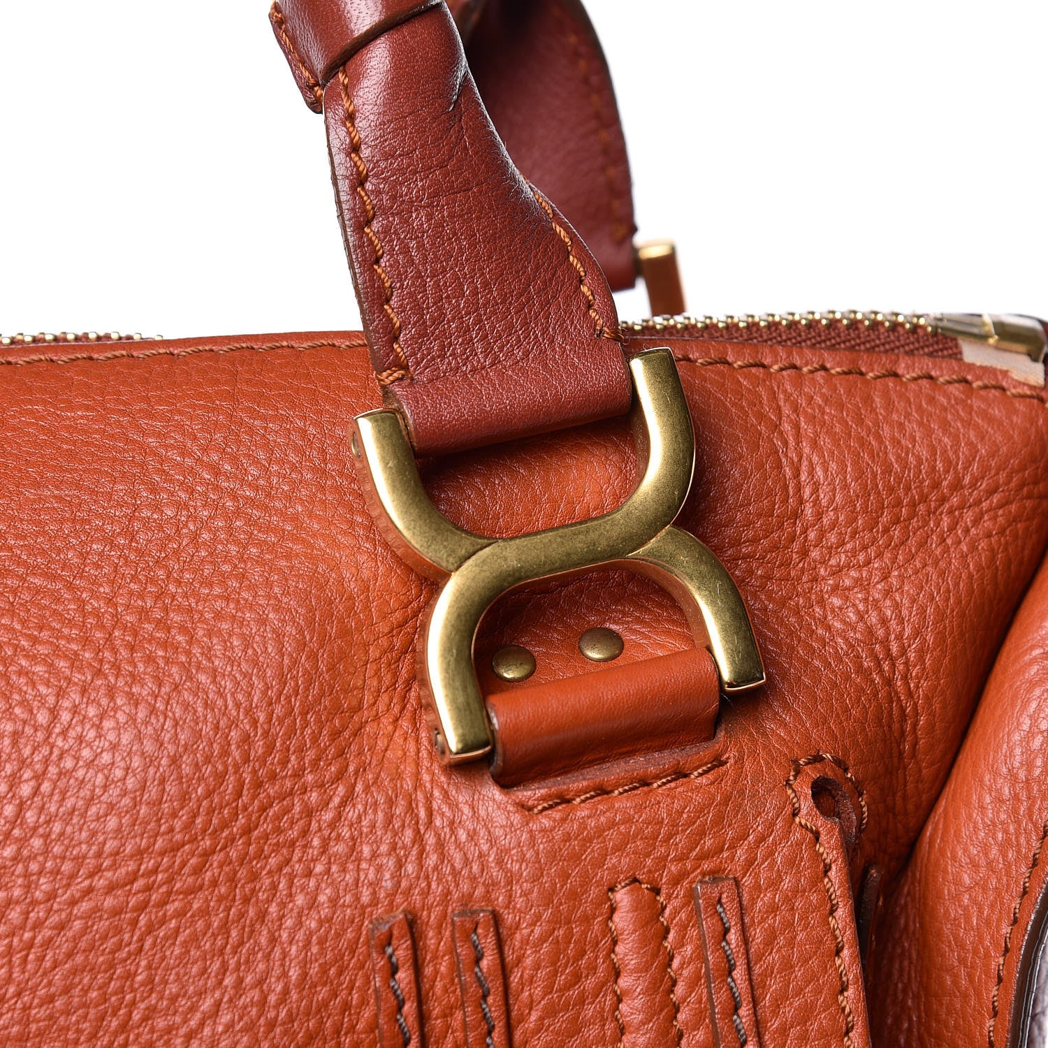 Chloe Calfskin Large Marcie Satchel Maple Leaf 12 of 13