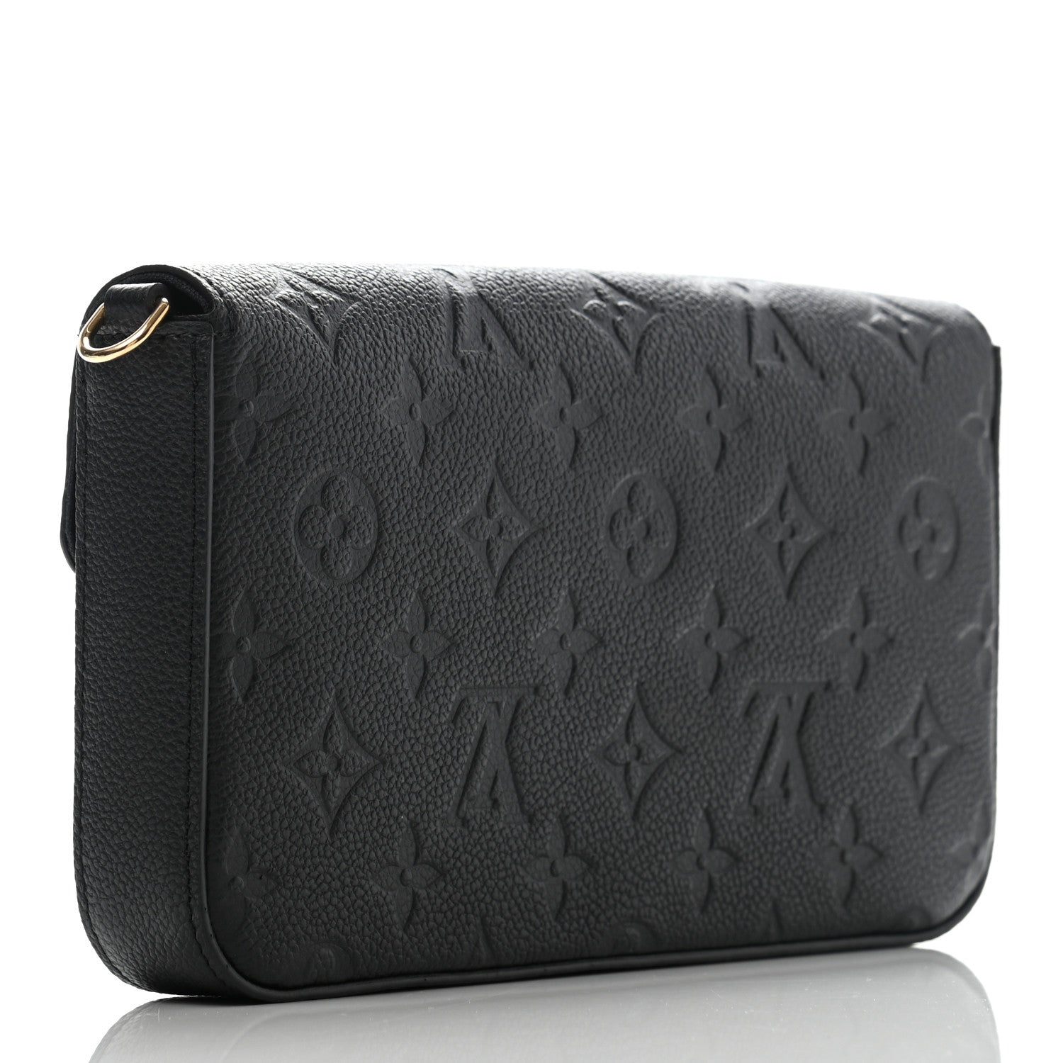 Louis Vuitton Empreinte Pochette Felicie Chain Wallet Black 2 of 6