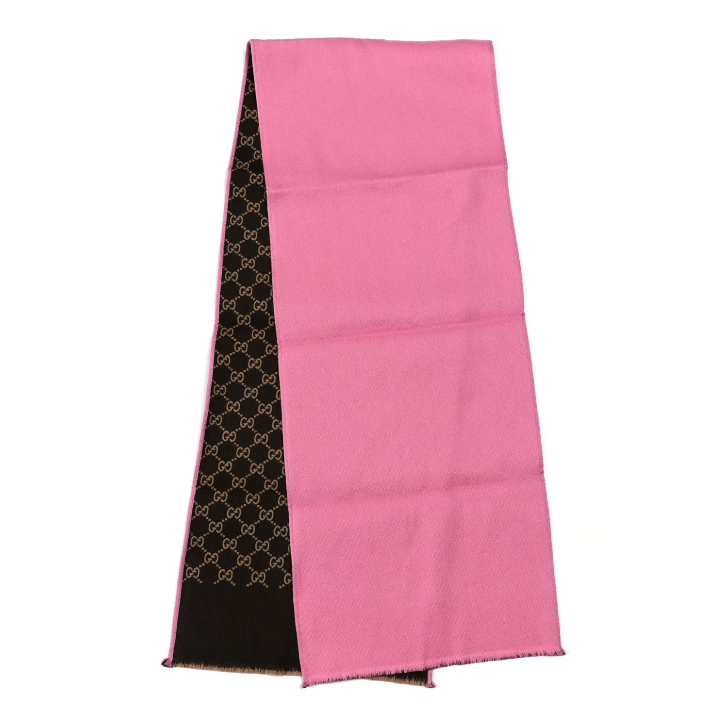 Gucci Wool Silk GG Monogram Ripon Simple Scarf Roseate 2 of 5