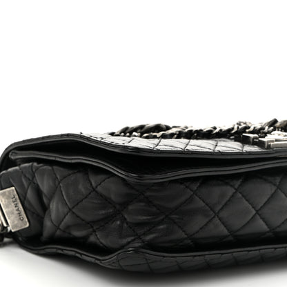 Chanel Calfskin Enchained New Medium Boy Flap Black 9 of 11