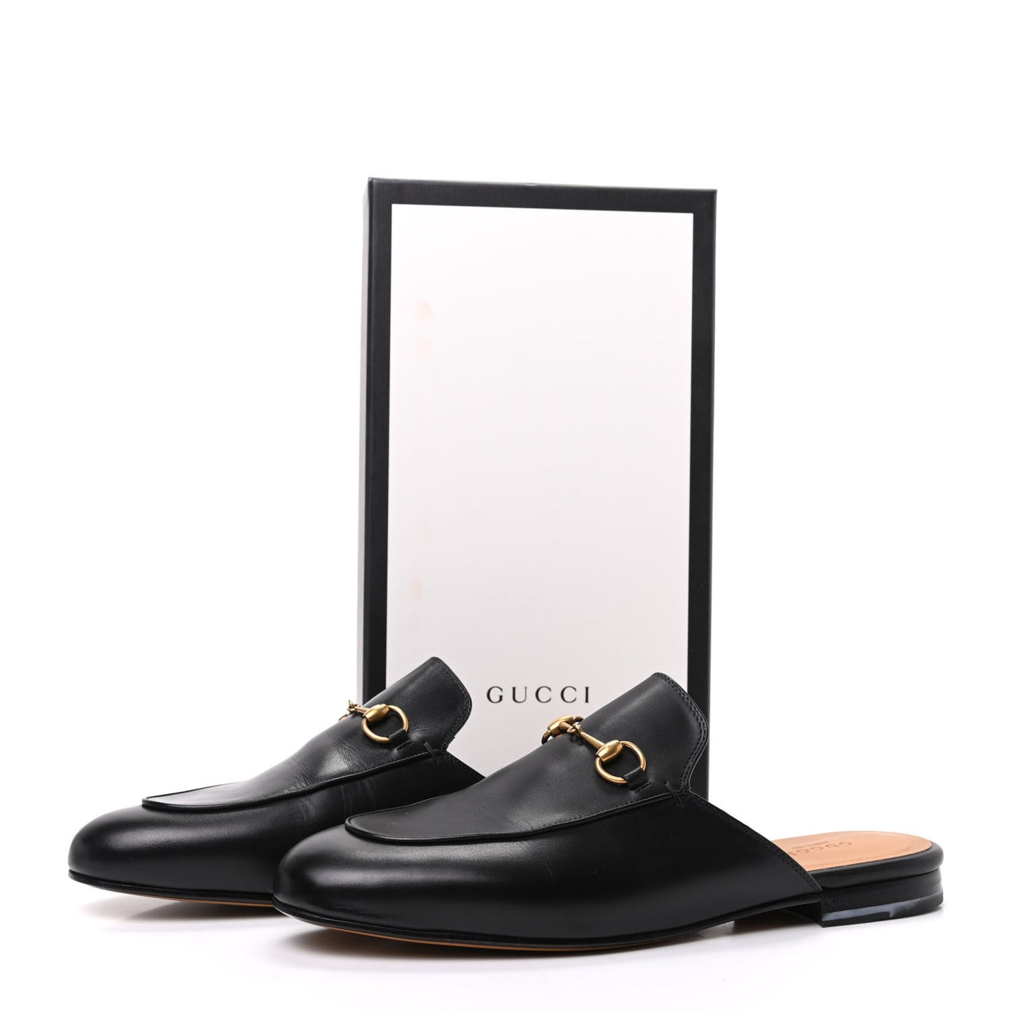 Calfskin Womens Princetown Slippers 41 Black