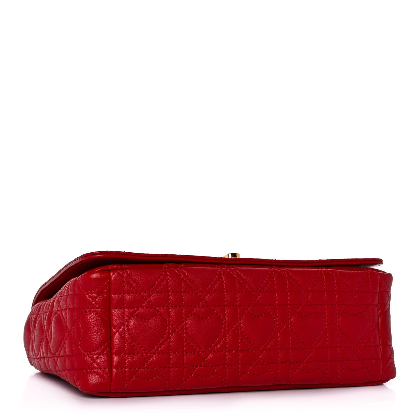 Calfskin Cannage Dioramour Caro Bag Bright Red
