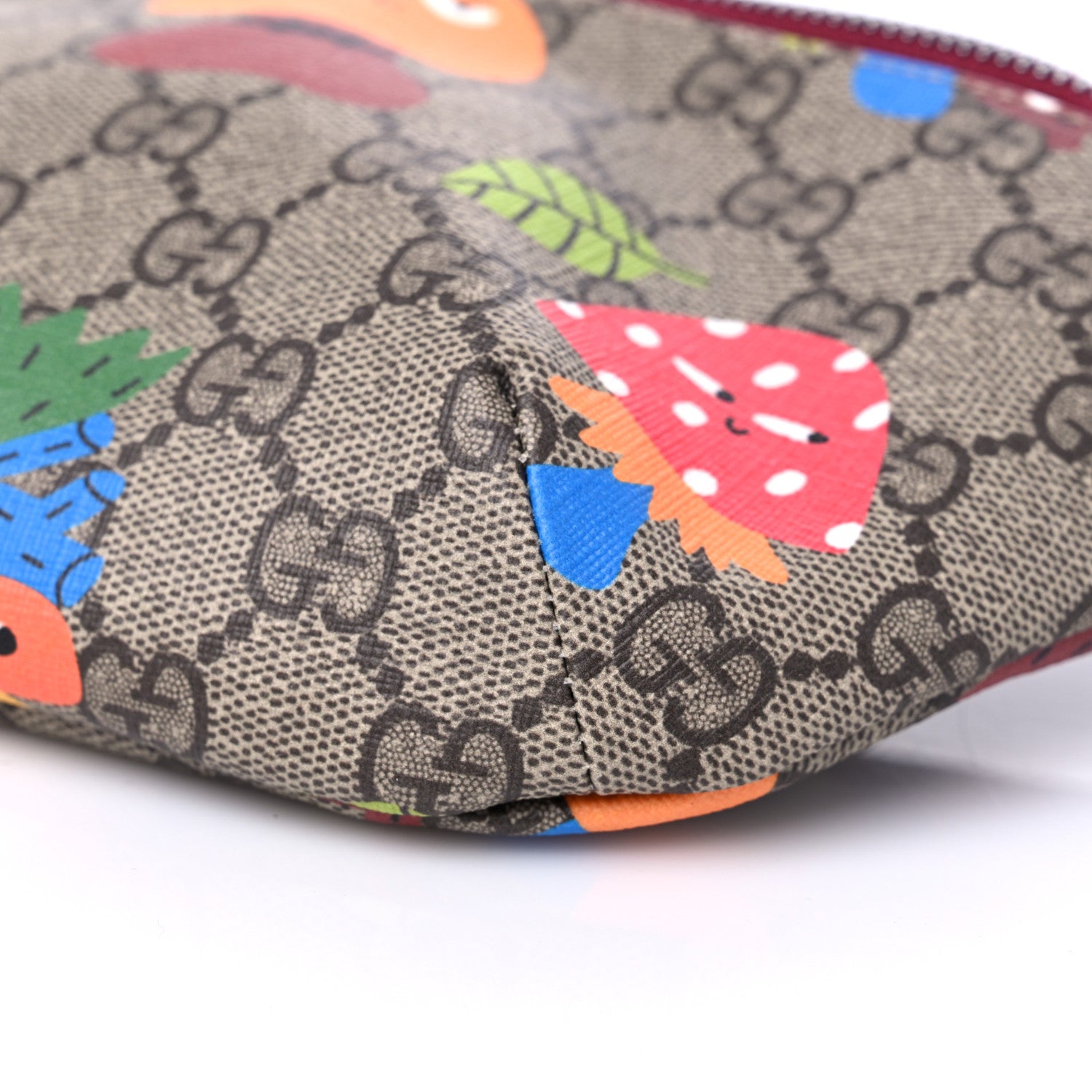 Gucci Soft GG Supreme Monogram Dancing Woodland Childrens Belt Bag Beige Ebony Multicolor 10 of 10
