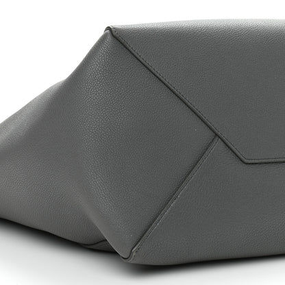 Celine Soft Grained Calfskin Belt Cabas Phantom Medium Grey 10 of 12