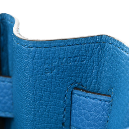 Hermes Togo Kelly Retourne 35 Bleu Zanzibar 7 of 11