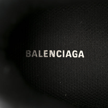 Balenciaga Technical Fabric Allover Logo Womens Triple S Sneakers 37 Black White 8 of 9