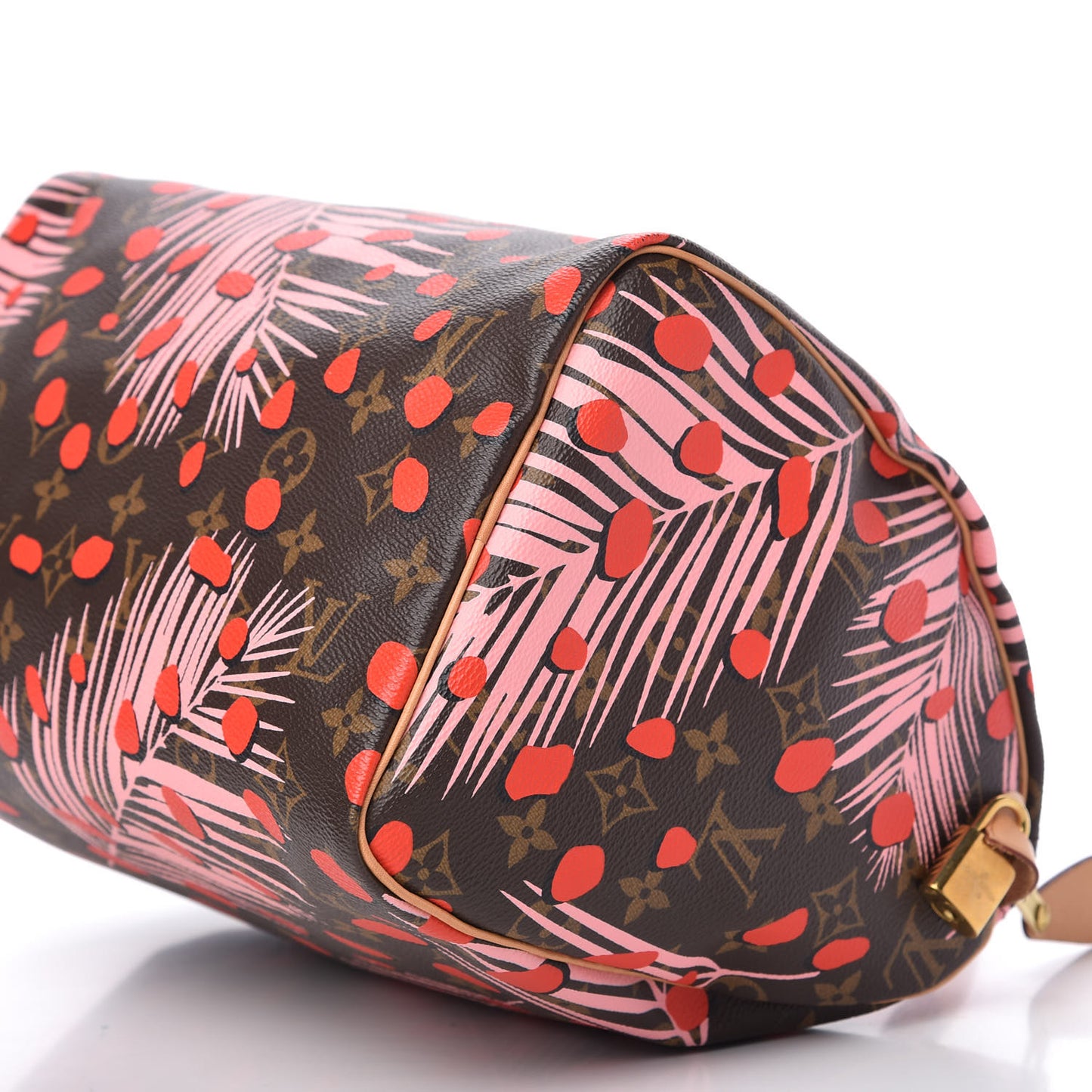 Monogram Jungle Dots Speedy 30 Sugar Pink Poppy