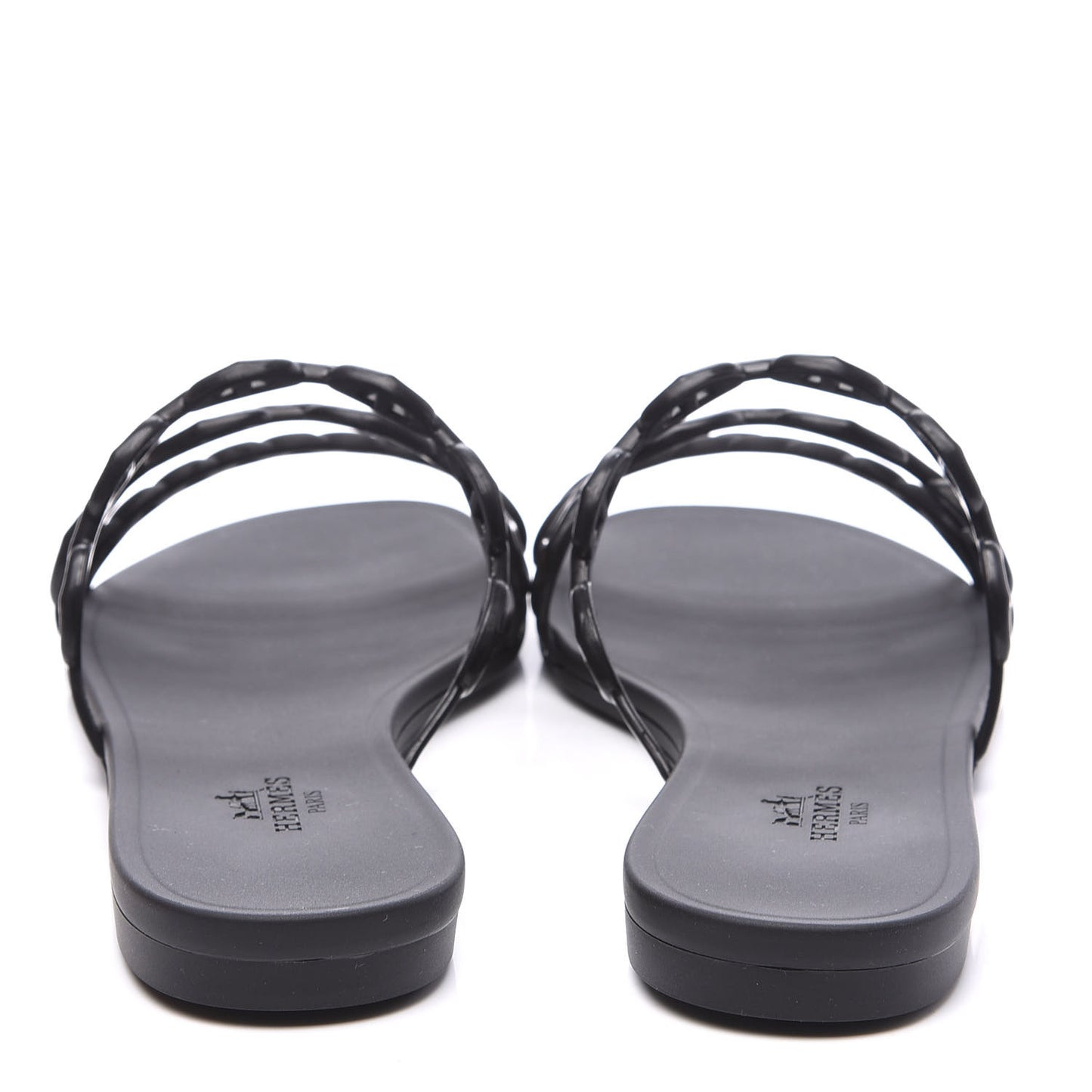 Rubber Chaine d'Ancre Rivage Sandals 37 Black