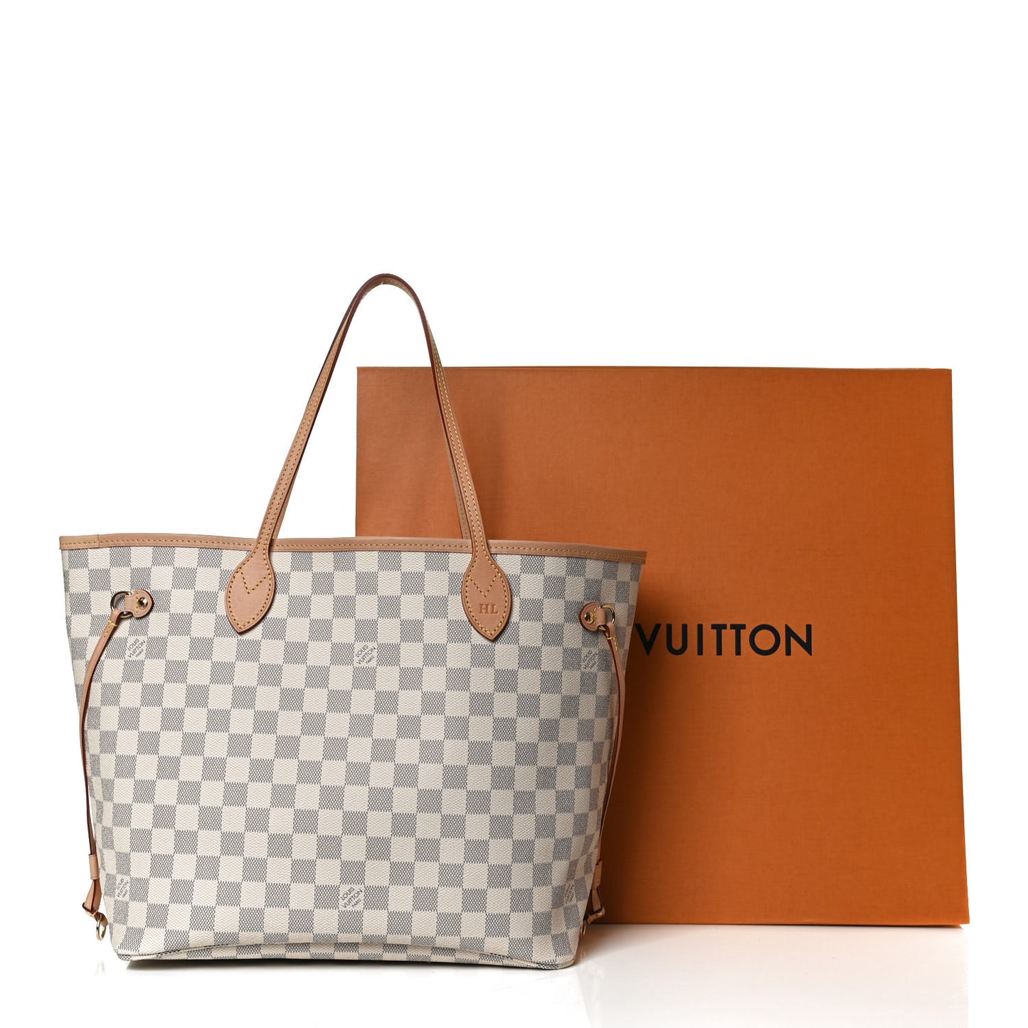 Damier Azur Neo Neverfull MM Rose Ballerine