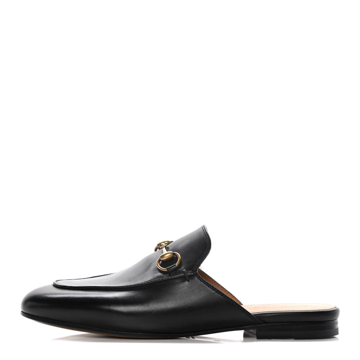 Calfskin Womens Princetown Slippers 36 Black