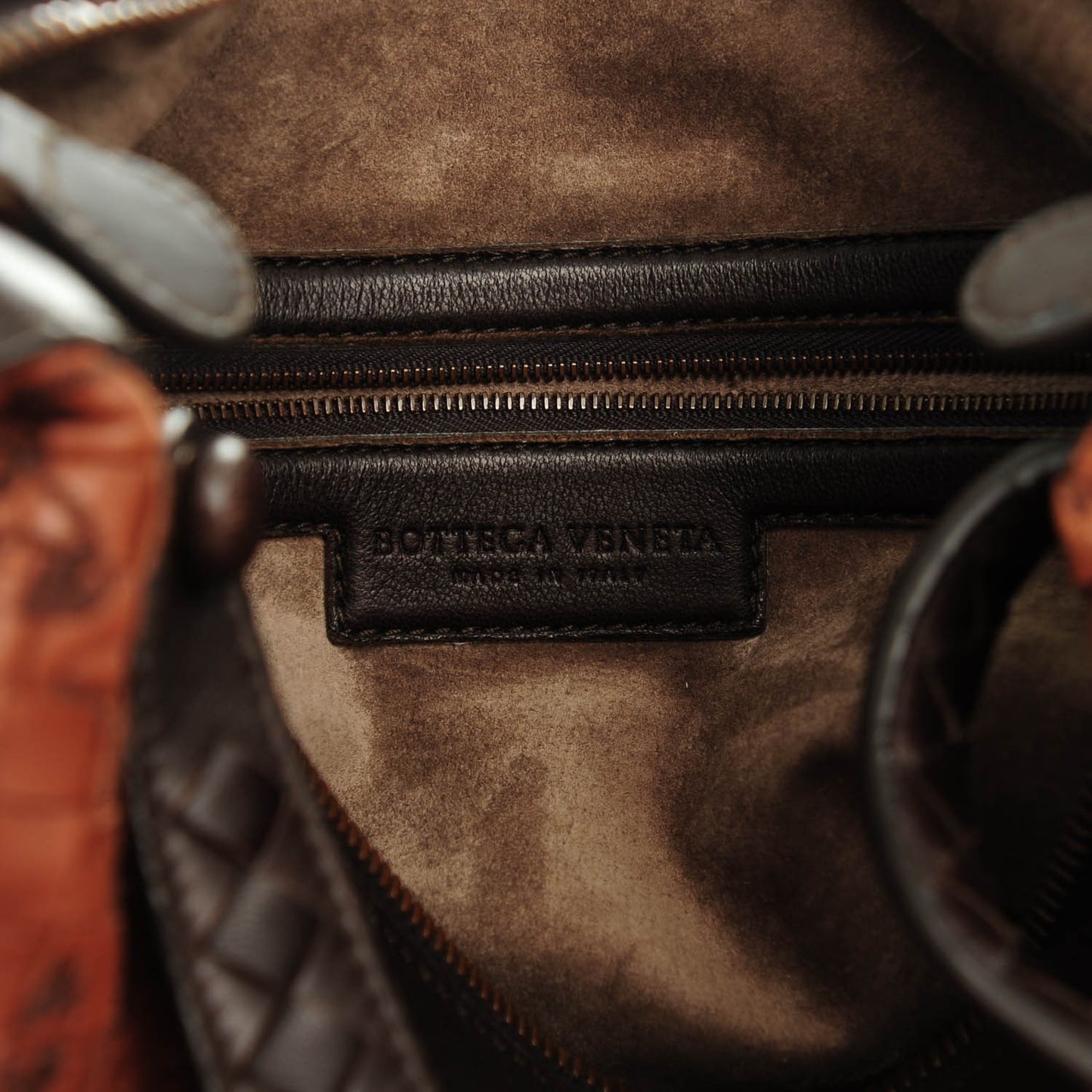 Embroidered Intrecciato Matita Shoulder Bag