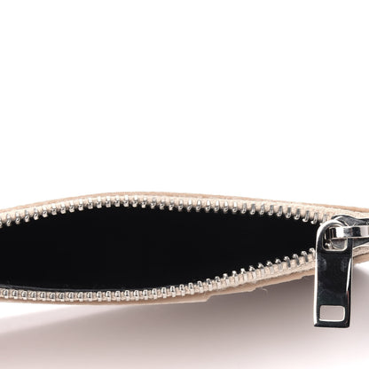 Saint Laurent Grained Calfskin 5 Fragments Zip Pouch Card Holder Nude 4 of 5