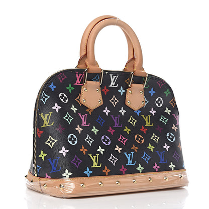 Louis Vuitton Monogram Multicolor Alma Black 3 of 11