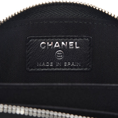 Chanel Iridescent Caviar Quilted Zip Coin Purse Black 8 of 10