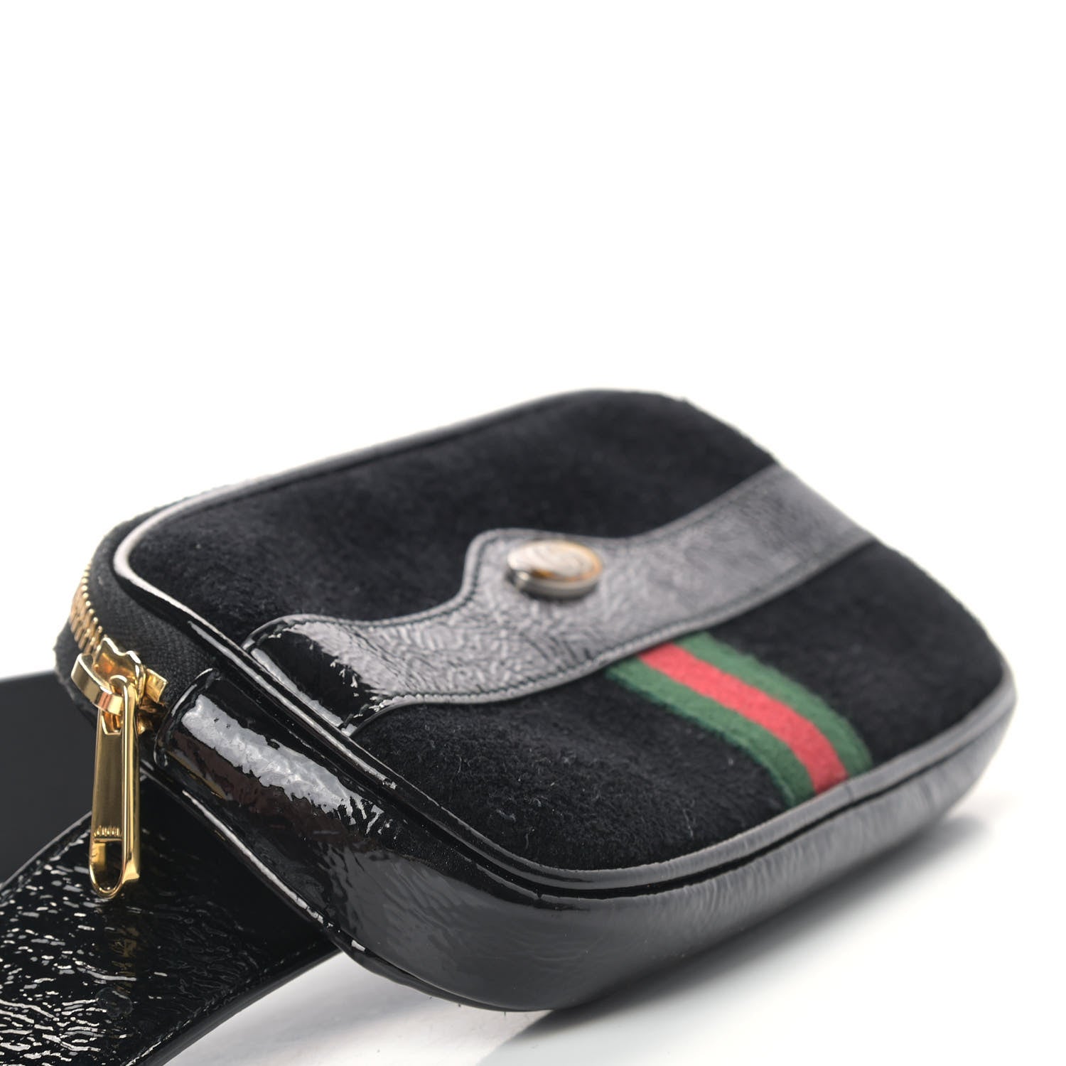Gucci Suede Patent Ophidia Belted iPhone Case 85 34 Black 4 of 13