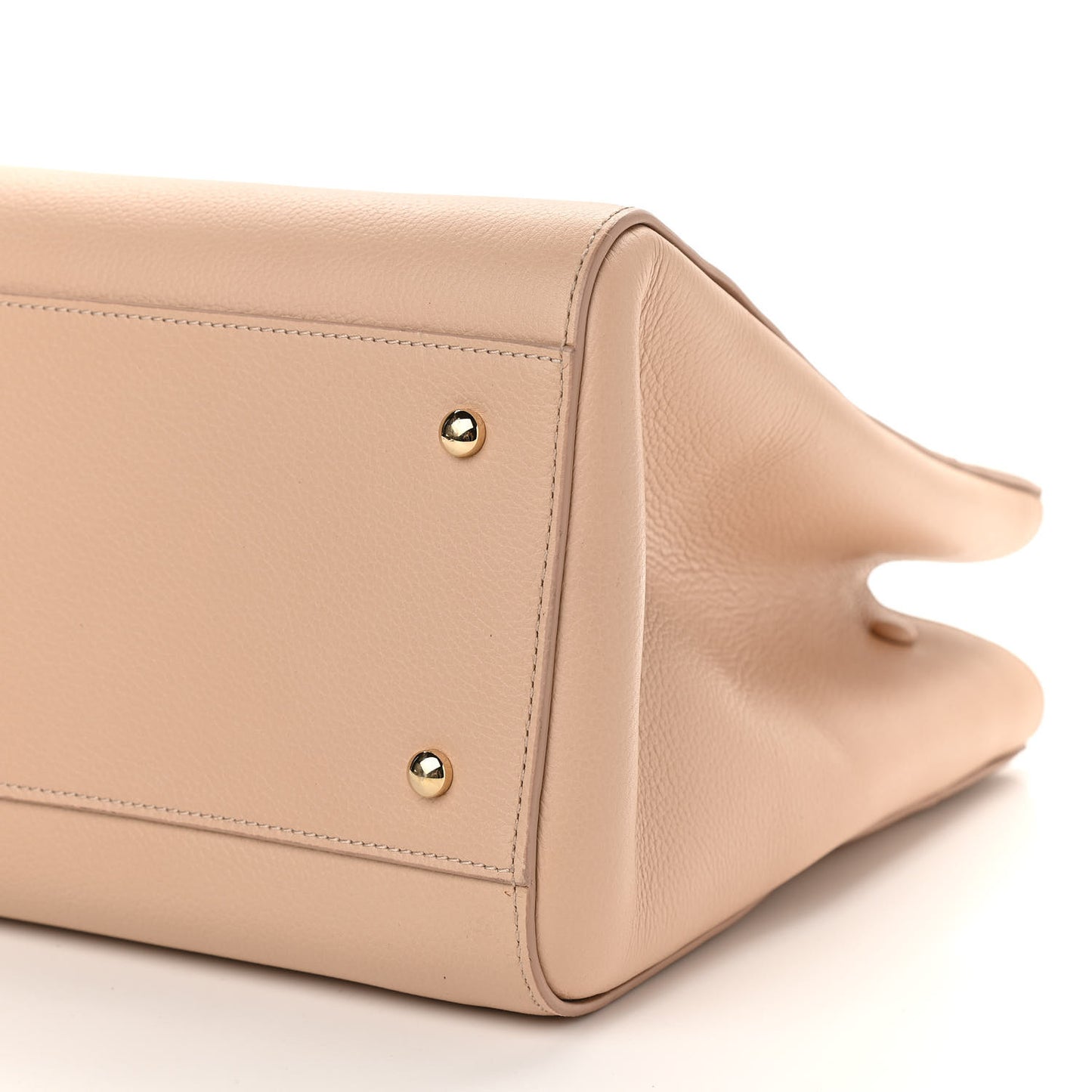 Grained Calfskin Medium Neo Executive Shopper Tote Beige