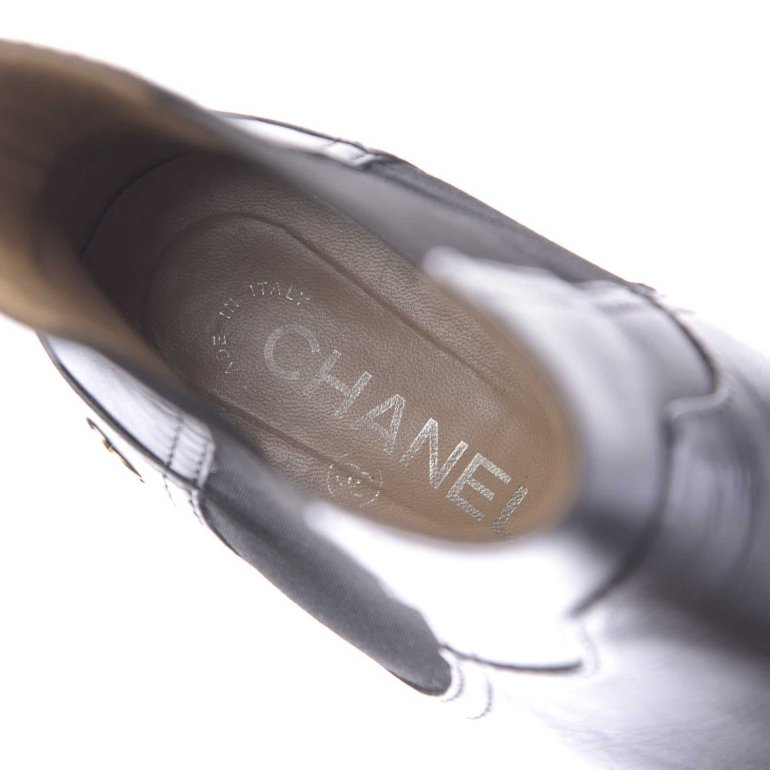 Chanel Calfskin Elastic Short Boots 39.5 Black 8 of 10