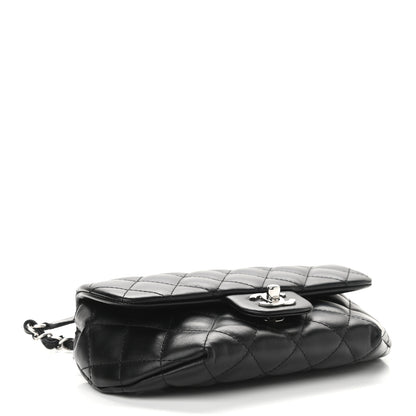 Chanel Calfskin Quilted CC Uniform Flap Belt Bag Black 5 of 9