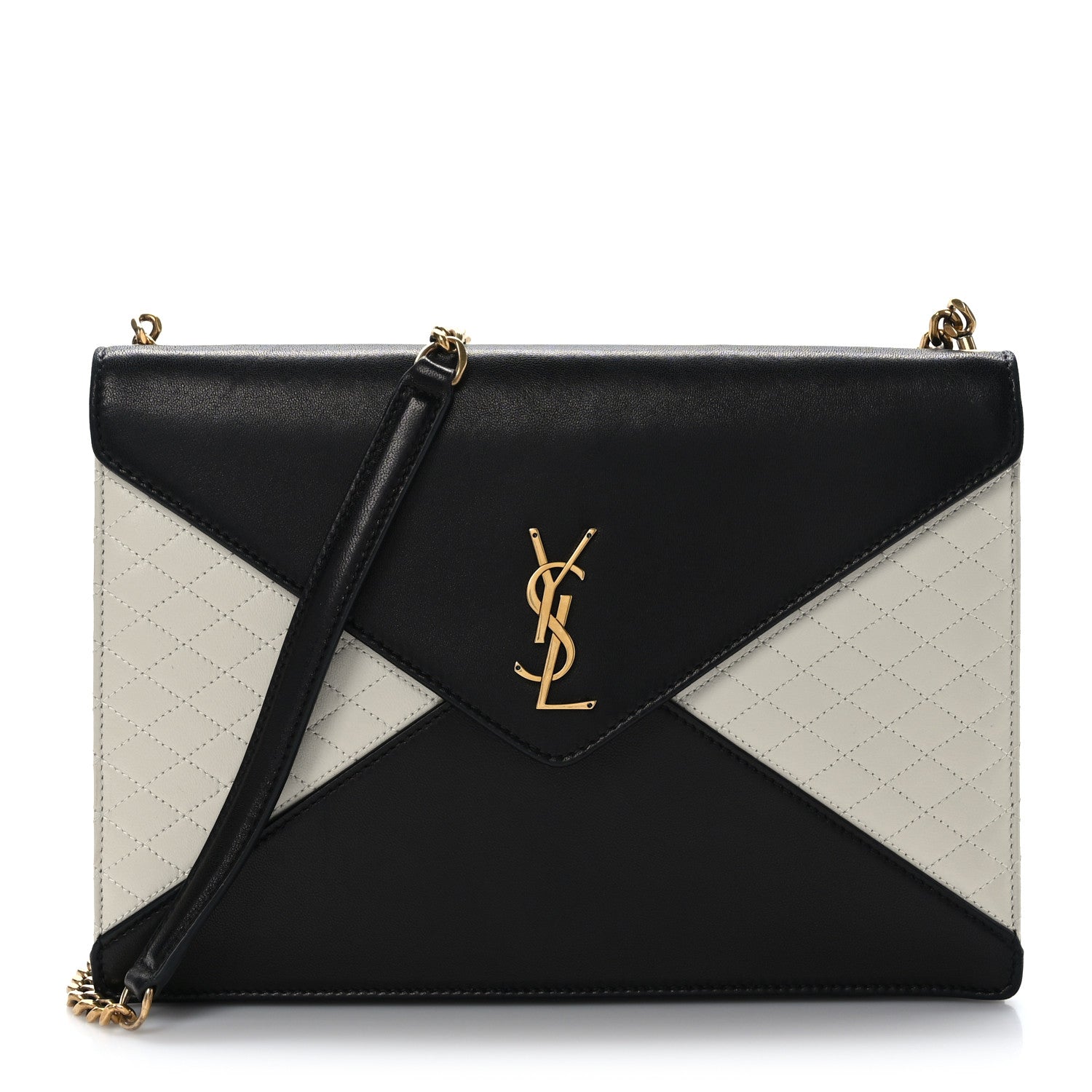 Saint Laurent Vintage Lambskin Gaby Chain Bag Black 1 of 9