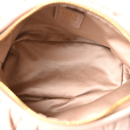 Miu Miu Nappa Matelasse Pouch Cipria 5 of 9